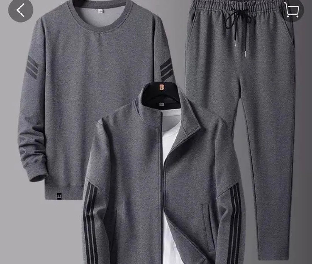 Men 3 Pieces Winter Track Suit 