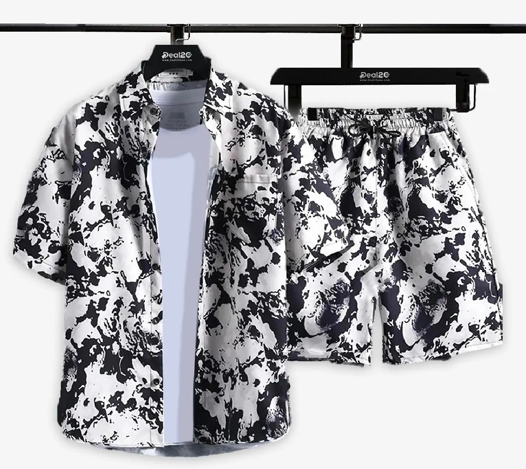 Stylish 3D Print Short Tracksuit